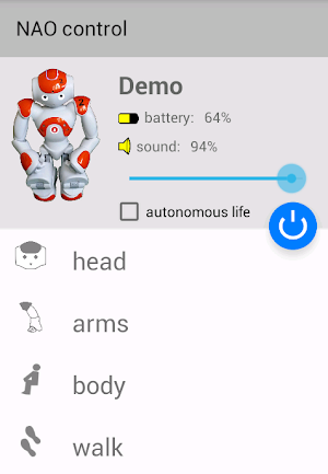 NAO control Screenshot 1