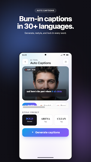 Captions AI : Video Subtitles Screenshot 1