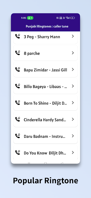 Punjabi Ringtones :caller tune Screenshot 1