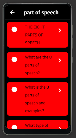 part of speech Screenshot 1