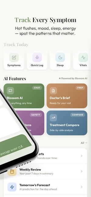 Blossom: Menopause Companion Screenshot 2