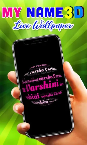 3D My Name Live Wallpaper - Made in India 2020 Screenshot 3