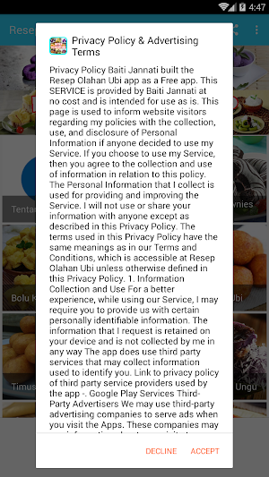 Resep Olahan Ubi Screenshot 0