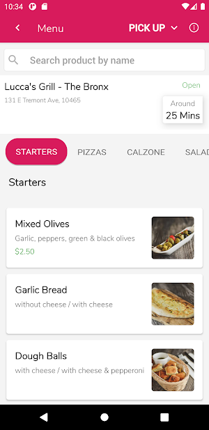 Lucca's Grill Screenshot 2