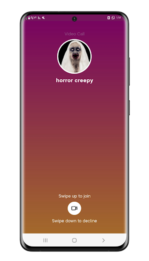 Horror creepy fake video call Screenshot 0