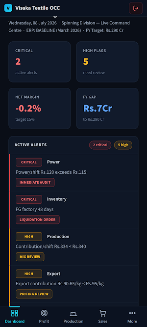 Visaka Textile OCC Screenshot 3