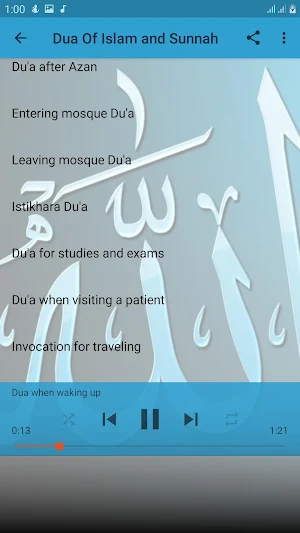 Everyday Dua & Azkar mp3 Screenshot 3