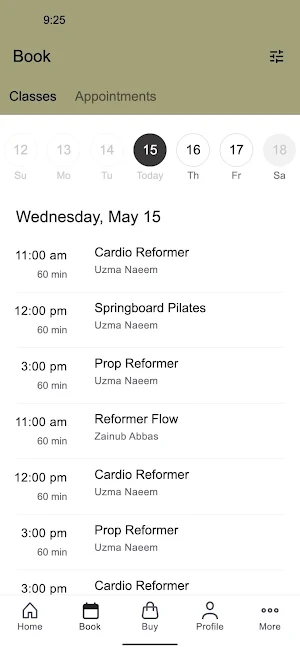 Route2Pilates Screenshot 1