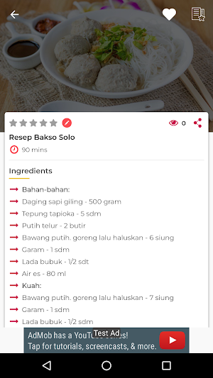 Cari Resep Bakso Lengkap Screenshot 0