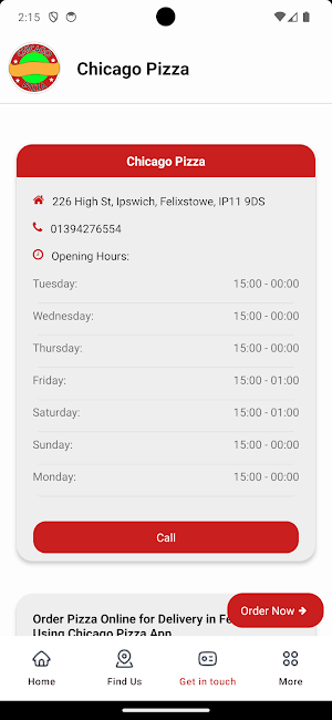 Chicago Pizza Takeaway Screenshot 3