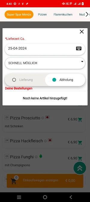 Pizza Feinschmecker Appenweier Screenshot 3