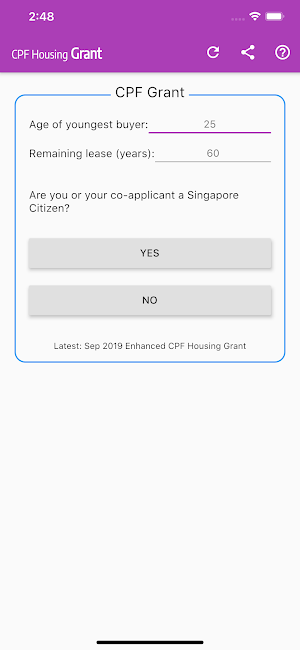 CPF Grant Screenshot 0