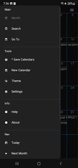 Frigcal Screenshot 1