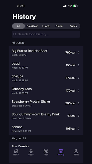 The Junk Food App Screenshot 2