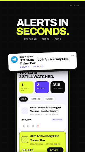 DropPing – Restock Tracker Screenshot 2