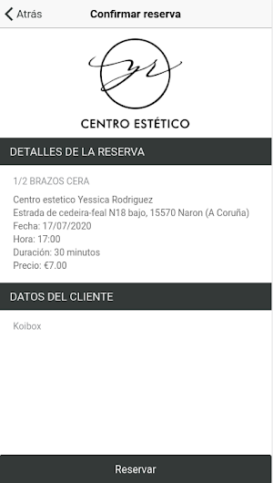 Centro Estético Yessica Rodríguez Screenshot 1