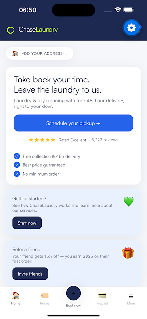 Chase Laundry Screenshot 1