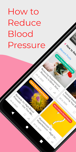 How to Reduce Blood Pressure | Blood pressure App Screenshot 0