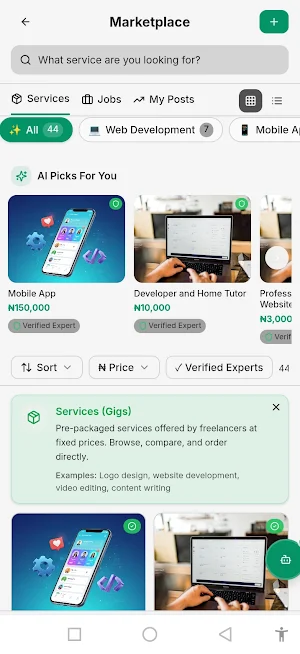 Naijalancers: Freelance App Screenshot 2