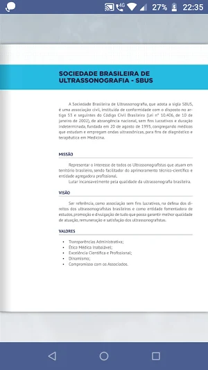 Diretrizes Laudos Ultrasson Screenshot 3