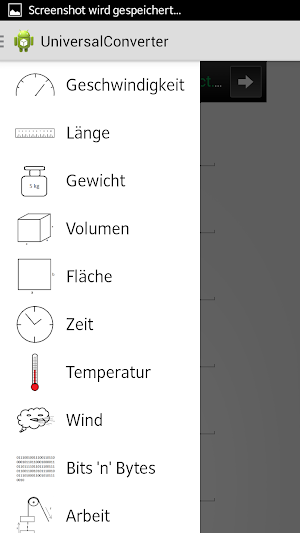UniversalUnitConverter Screenshot 1