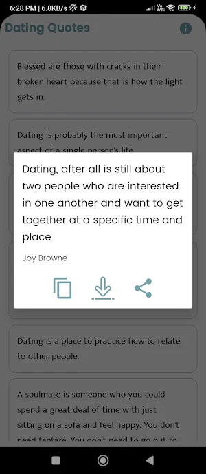 Dating Quotes and Sayings Screenshot 3