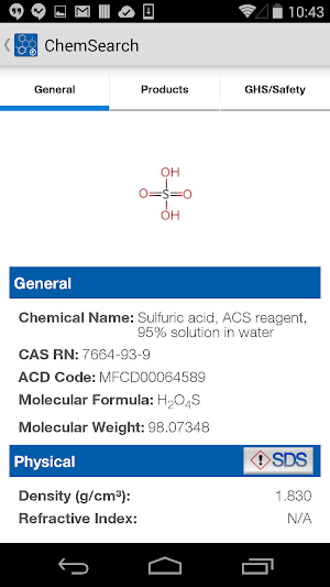 ChemSearch Screenshot 2