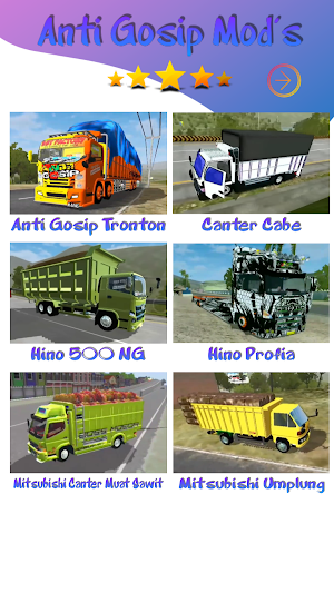 Mod Truck Canter Anti Gosip BUSSID Screenshot 1