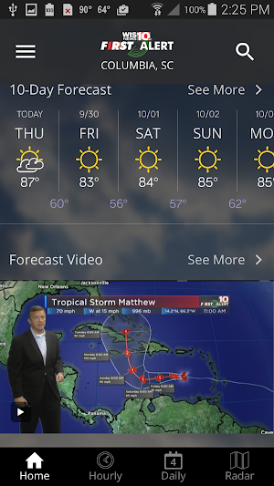 WIS News 10 FirstAlert Weather Screenshot 1