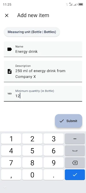 Stock manager & Sales register Screenshot 2