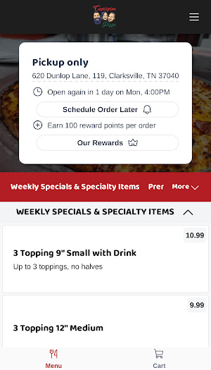 Caprigios Pizza Screenshot 1