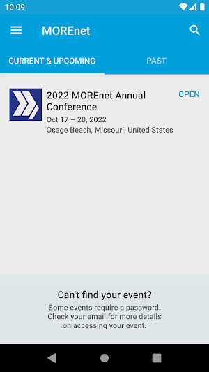 MOREnet Events Screenshot 1