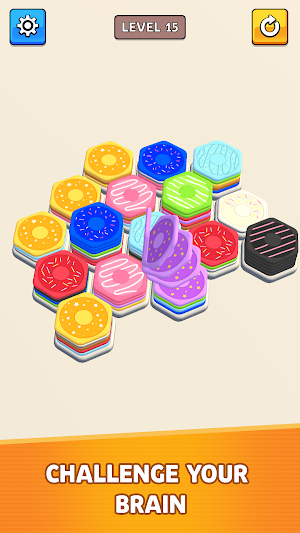 Hexa Block Sort - Color Puzzle Screenshot 1