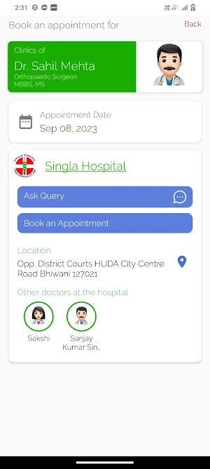 Singla Hospital Screenshot 1