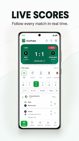 GoalPulse: Football Livescore Screenshot 0