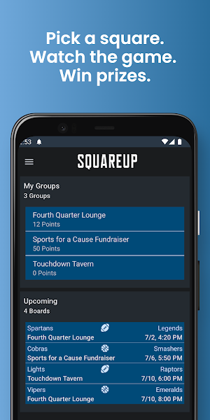 SquareUp Boards and Prizes Screenshot 0