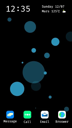Blue Dynamic Live Wallpaper Screenshot 0