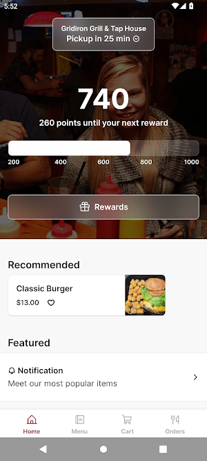 Gridiron Grill & Tap House Screenshot 0