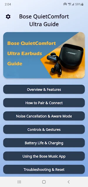 Bose QuietComfort Ultra Guide Screenshot 0