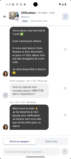 Ava Chat Screenshot 1
