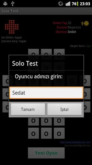 Solo Test Screenshot 2