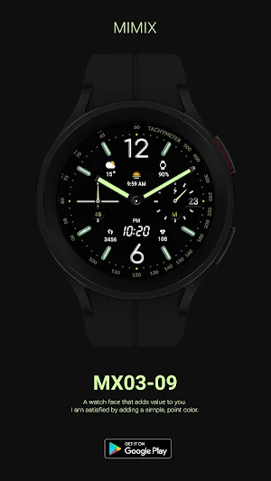 MIMIX MX03 09 Digi Watchface Screenshot 3