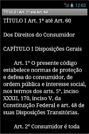 Código de Defesa do Consumidor Screenshot 2
