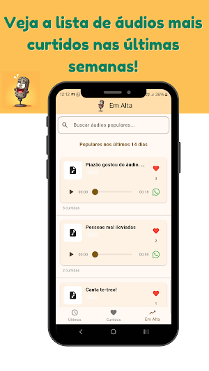 Áudios Zap Screenshot 2