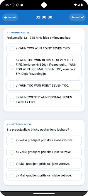 Kviz za ispit PPL(A) - Srpski Screenshot 2
