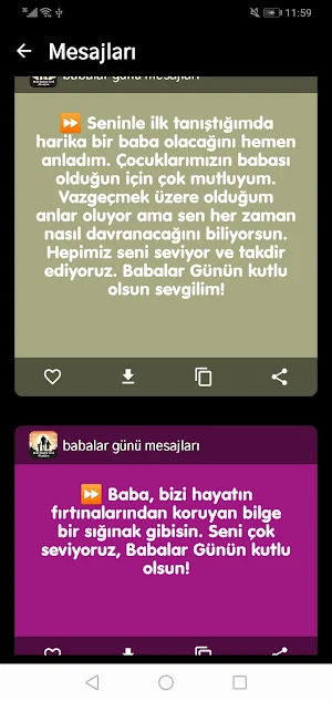 babalar günü mesajları Screenshot 3