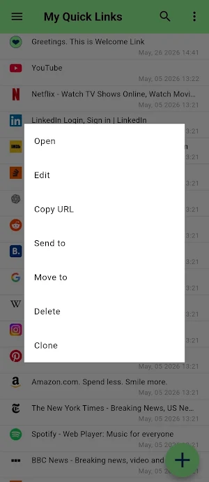 QuickLinks App Screenshot 3
