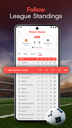 LiveScore: Football Live Score Screenshot 3