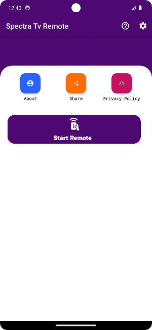 Remote For Spectra Tv Screenshot 0