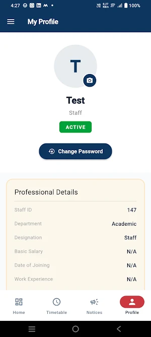 AMPS Staff App Screenshot 2